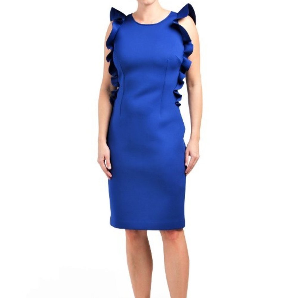 NEW! Nero By Jatin Varma Ruffle Detail Dress.
